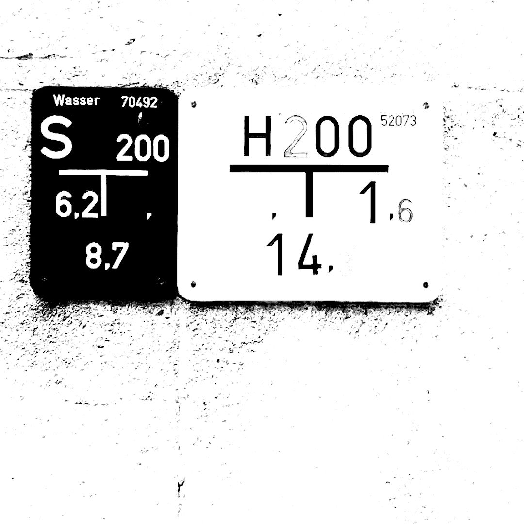abstract black and white image letterforms